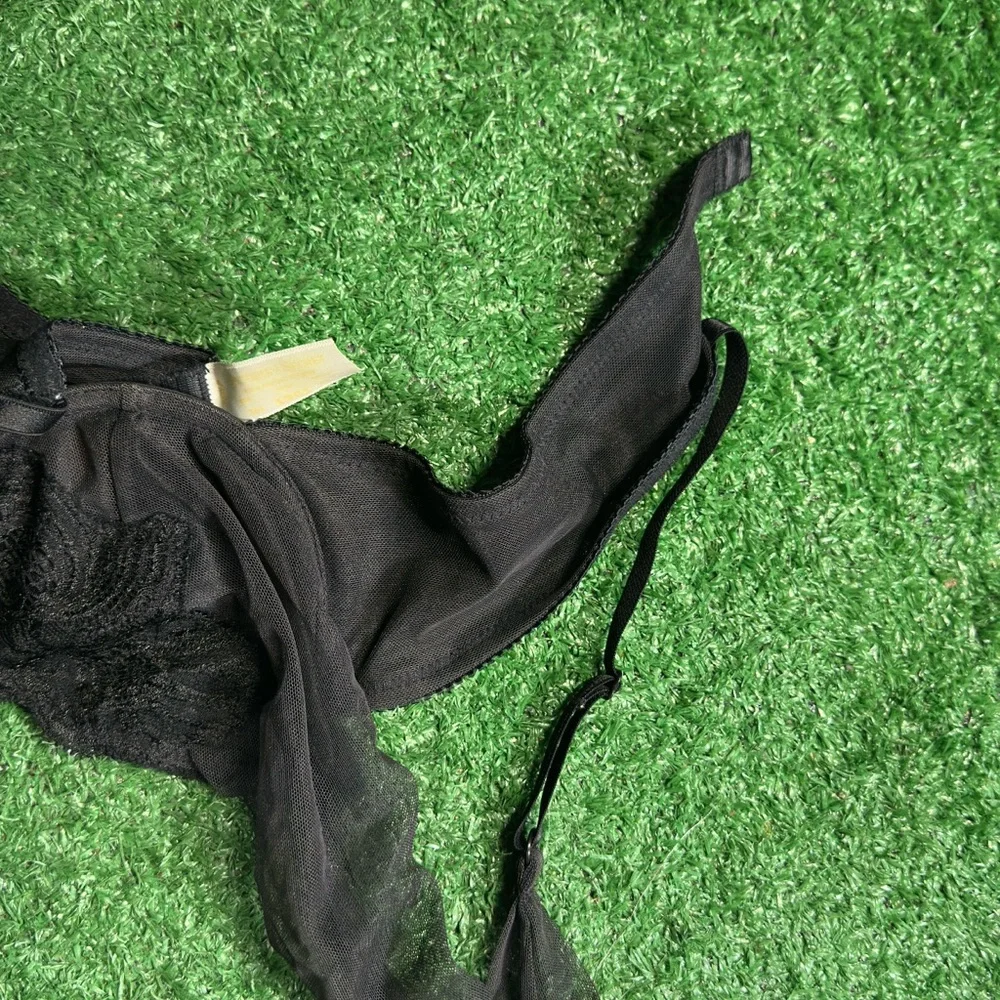 Victoria's Secret Black Vintage Bra Gold Label - Picture 2 of 7